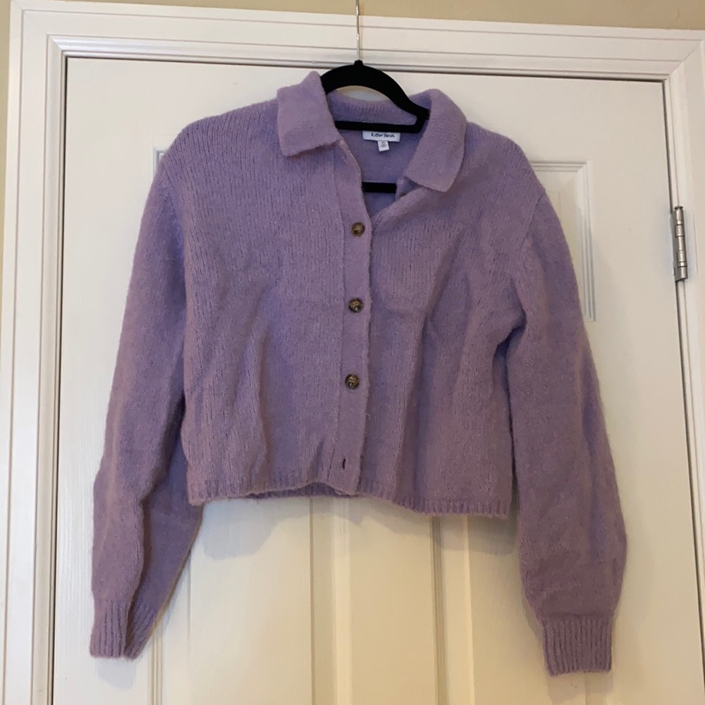 & other stories Wool blend tortoise button cardigan small - Picture 5 of 7